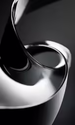 an abstract sculpture consisting of several curved lines