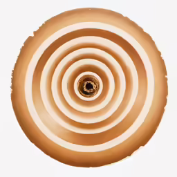 a black and white photograph of the center of a bowl