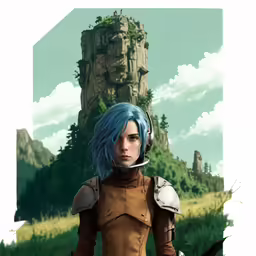 anime character from avatar is holding a weapon