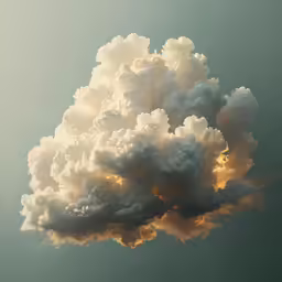 a very large cloud filled with white clouds