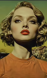 a picture of a woman with blond hair