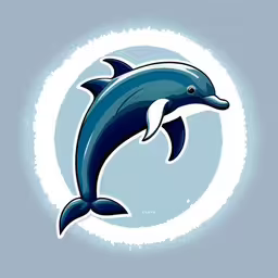 dolphin jumping up in the air with his head in the air,dolphin swimming over water with white background