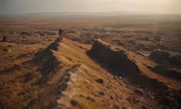 a photo taken from the air looking down at rocks