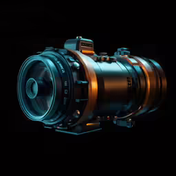 an abstract photograph of a camera