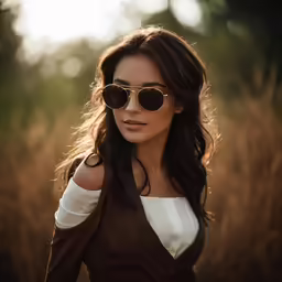 young woman with glasses posing for a photo