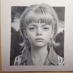 a portrait is shown in a wooden frame