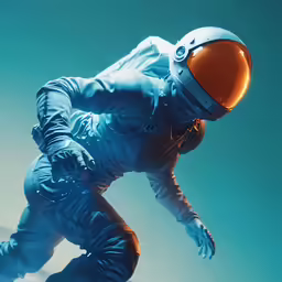 this is an image of an individual in outer space