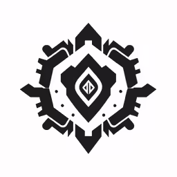 a black and white geometric design