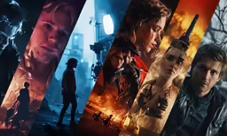 the characters of resident evil standing in a collage