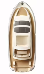 an overhead view of the inside of a boat