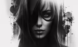 the cover art for blade and dark, by mike corba
