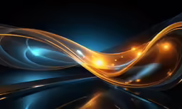 an abstract background with curves and lights