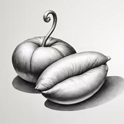 three pillows that look like a worm and one is curled up in the shape of a snail