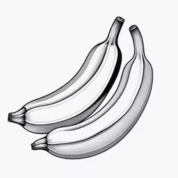 a bunch of ripe bananas sitting on top of each other,three banana illustrations of a bunch of bananas