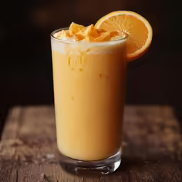 a close up of a beverage on a table