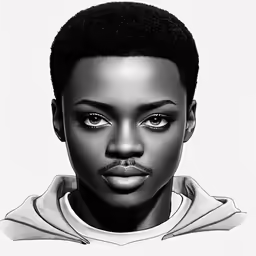 an illustration of a woman in a hooded jacket