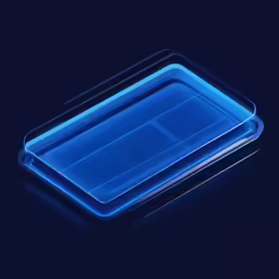 a bright blue light shines brightly from above