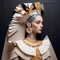 the paper mache sculptures are very realistic and artistic