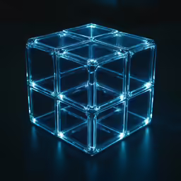 a very unique light up cube set