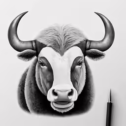 an animal head is shown on a wall