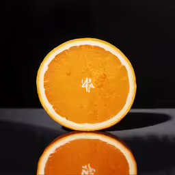 there is a close up photo of an orange