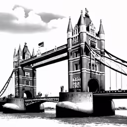 a painting of the tower bridge in london