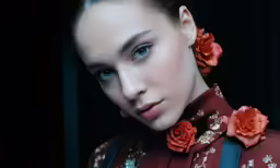 an image of a beautiful woman with long hair