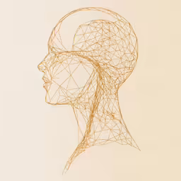 a drawing of a head in various points of view