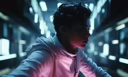 a close up of a person in a jacket
