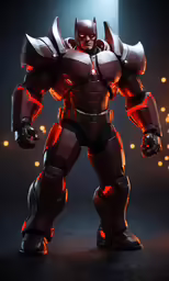 the iron man is wearing all his armor