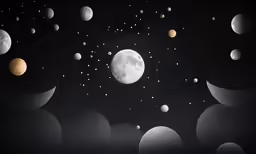 the planets with different sizes of them