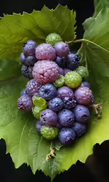 a bunch of berries are shown on the branch