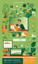 the green screen is full of many objects,a screen shot of someone in front of a computer