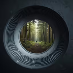 there is no image inside the circular window