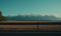 a beautiful view of a mountain range in the distance