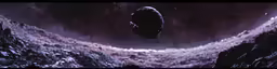 a computer animation of a spacecraft over the earth