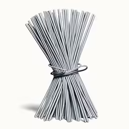 white cable wrapped in rope on a white surface