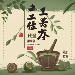 a chinese poster with various fruits and vegetables on it