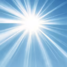 a background with some very bright blue and white sun