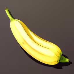 an ripe banana on a dark colored background