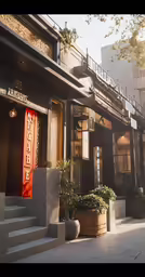the entrance to the historic italian restaurant