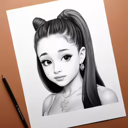 this is a photo of an art piece of a beautiful young girl