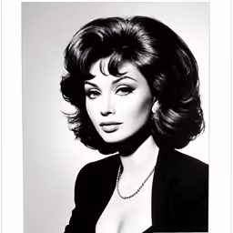 a black and white photo of a woman