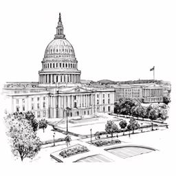 the united states capitol building and national mall in washington