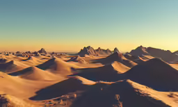 several mountains sit in the middle of desert land