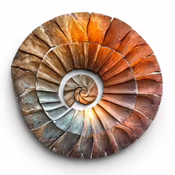 spiral shaped object that has metal inside