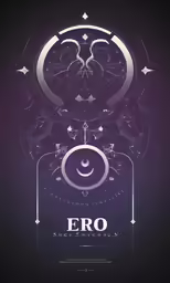 a dark background with the words ero in an ornamental frame