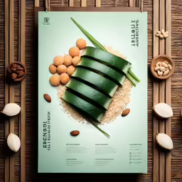 the book is shown with food in it