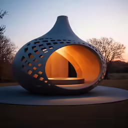 a photo taken at sunset showing the light in a vase