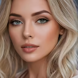 an image of a woman wearing makeup looking like a model